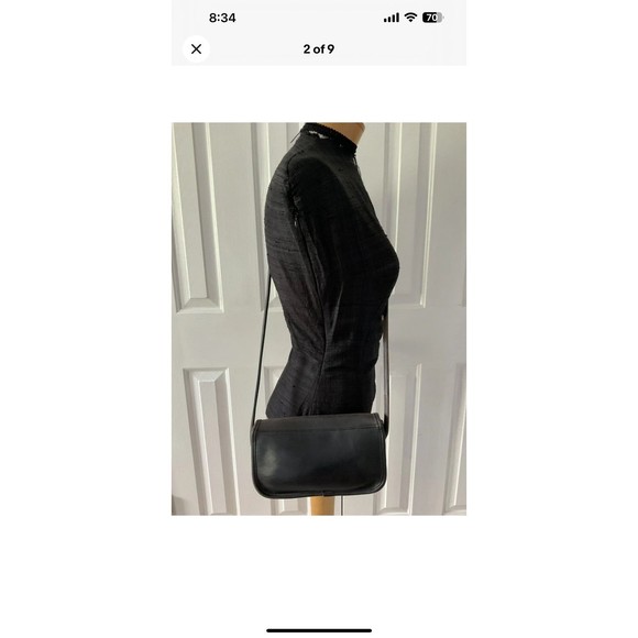 Coach Dinky Crossbody Bag Brown  #0673-216 Vintage Made in NYC USA - Picture 2 of 9